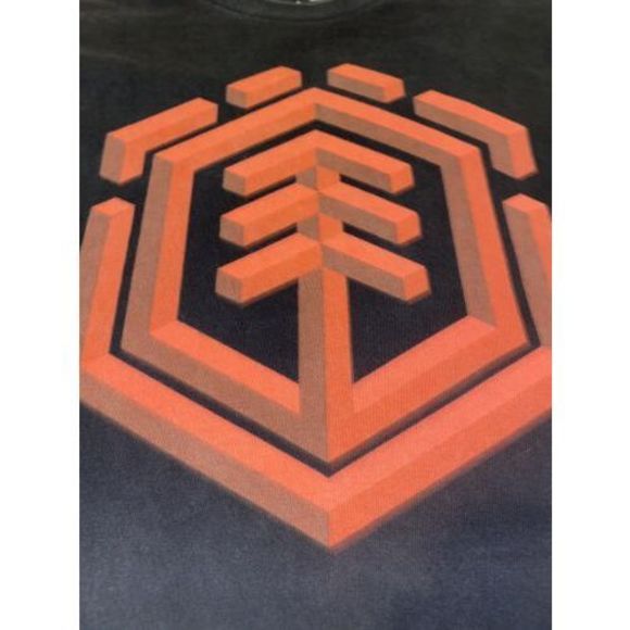 Element Skateboards Mens Black T Shirt Size L Red Logo Graphic - Picture 4 of 5